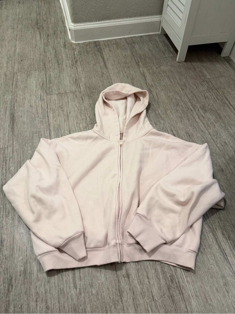 SKIMS Cotton Fleece Zip-Up Hoodie